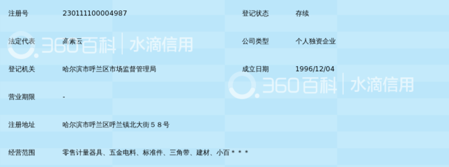 哈尔滨市呼兰区民生衡器量具商店